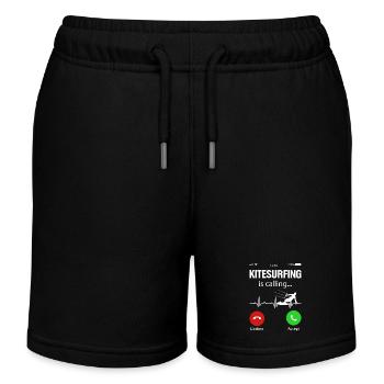 Kitesurfeur Kiteboard Kitesurf Kitesurf - Short de jogging enfant bio Stanley/Stella - noir - Devant