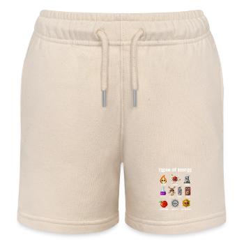 Physics Types Of Energy - Kids Organic Sweat Shorts by Stanley/Stella - soft Ecru - Front