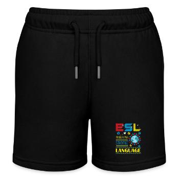 ESL-Lehrer ESL Unterricht - Kinder Organic Joggingshorts Mini Bolter von Stanley/Stella - Schwarz - Vorne