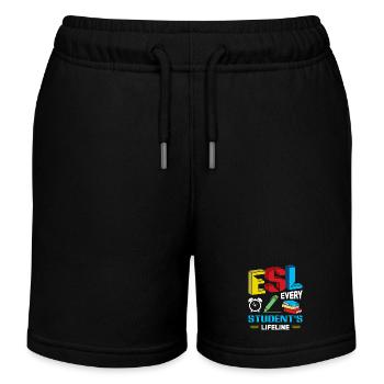 ESL-Lehrer ESL Unterricht - Kinder Organic Joggingshorts Mini Bolter von Stanley/Stella - Schwarz - Vorne