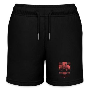 Diskusfisch Buntbarsch Aquarium Fischhalter - Kinder Organic Joggingshorts Mini Bolter von Stanley/Stella - Schwarz - Vorne
