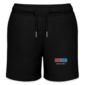 FAKE NEWS - Kids Organic Sweat Shorts by Stanley/Stella - black - Front