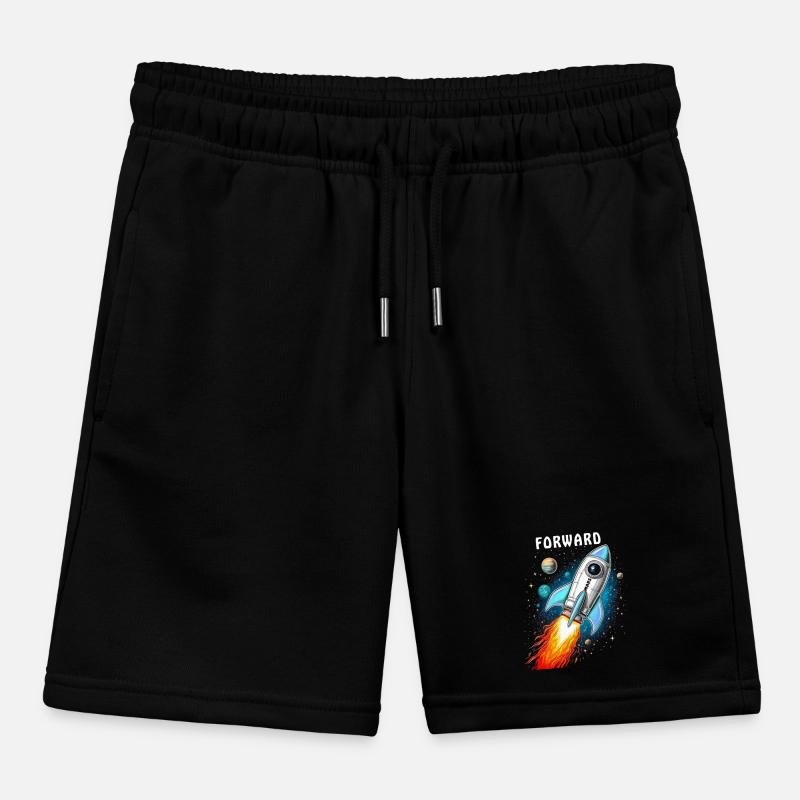 ROCKET MARS FORWARD Kids Organic Sweat Shorts by Stanley/Stella