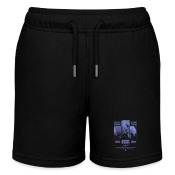 Diskusfisch Buntbarsch Aquarium Fischhalter - Kinder Organic Joggingshorts Mini Bolter von Stanley/Stella - Schwarz - Vorne