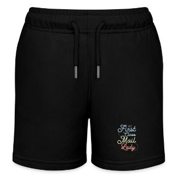 First Class Mail Lady Postal Worker Mail - Kinder Organic Joggingshorts Mini Bolter von Stanley/Stella - Schwarz - Vorne
