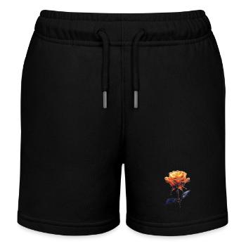 Orange Rose - Kinder Organic Joggingshorts Mini Bolter von Stanley/Stella - Schwarz - Vorne