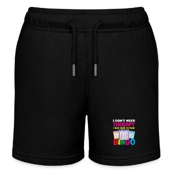 Bingo Spieler Keine Therapie Nur Bingo - Kinder Organic Joggingshorts Mini Bolter von Stanley/Stella - Schwarz - Vorne
