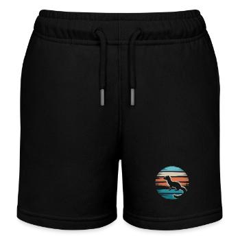 Wiesel - Kinder Organic Joggingshorts Mini Bolter von Stanley/Stella - Schwarz - Vorne