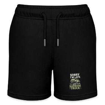 Entschuldigung, Ich Bin Zu Spät, Ich Habe Einen - Kinder Organic Joggingshorts Mini Bolter von Stanley/Stella - Schwarz - Vorne
