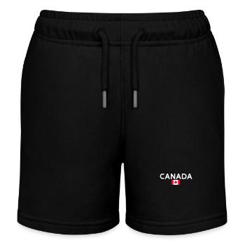 Canada Canada Drapeau canadien - Short de jogging enfant bio Stanley/Stella - noir - Devant