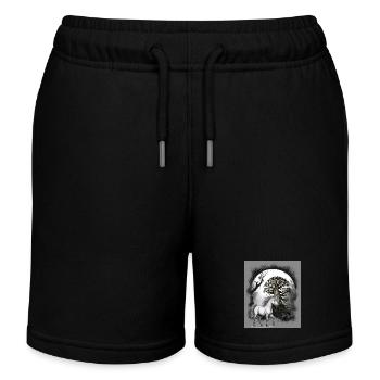 Licorne Licornes Cheval - Short de jogging enfant bio Stanley/Stella - noir - Devant