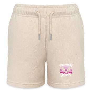 Hobby Horsing Mama Steckenpferd Pferde Reiten - Kinder Organic Joggingshorts Mini Bolter von Stanley/Stella - Natur - Vorne