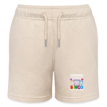 Bingo Player Beware Always Talks About Bingo - Kids Organic Sweat Shorts by Stanley/Stella - soft Ecru - Front