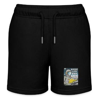 ASTRONAUT BOOK WHERE IS MY WAY BACK - Kids Organic Sweat Shorts by Stanley/Stella - black - Front