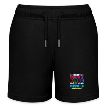 Bingo players not addicted only dedicated - Kids Organic Sweat Shorts by Stanley/Stella - black - Front