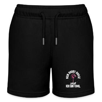 Hobby Horsing Hobby Horse Horse Horse Riding - Kids Organic Sweat Shorts by Stanley/Stella - black - Front