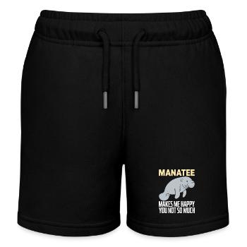 Manatee - Kids Organic Sweat Shorts by Stanley/Stella - black - Front
