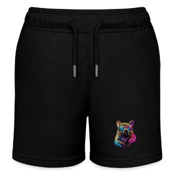 Wombat Australien Beuteltier Süßer Wombat - Kinder Organic Joggingshorts Mini Bolter von Stanley/Stella - Schwarz - Vorne