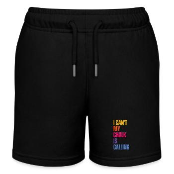 I Cant My Chalk Is Calling Boulderer - Kids Organic Sweat Shorts by Stanley/Stella - black - Front