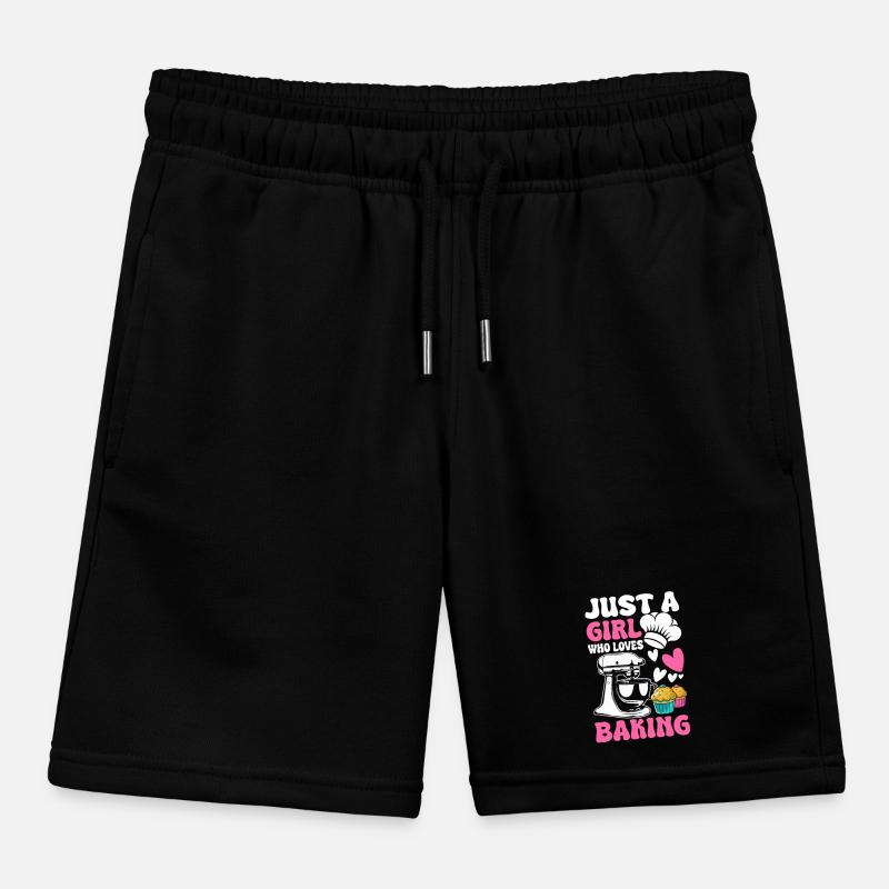 Baking Baker Bakery Kids Organic Sweat Shorts by Stanley/Stella