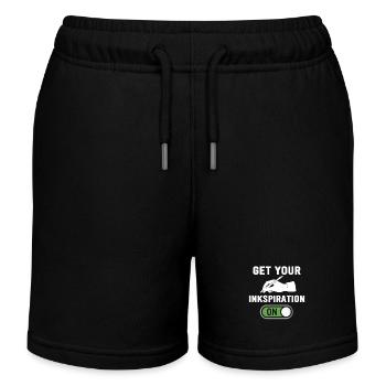 Poetry Slam Inkspiration Slam-poesie - Kids Organic Sweat Shorts by Stanley/Stella - black - Front