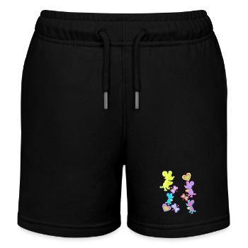 souris souris rétro vintage old school kids - Short de jogging enfant bio Stanley/Stella - noir - Devant
