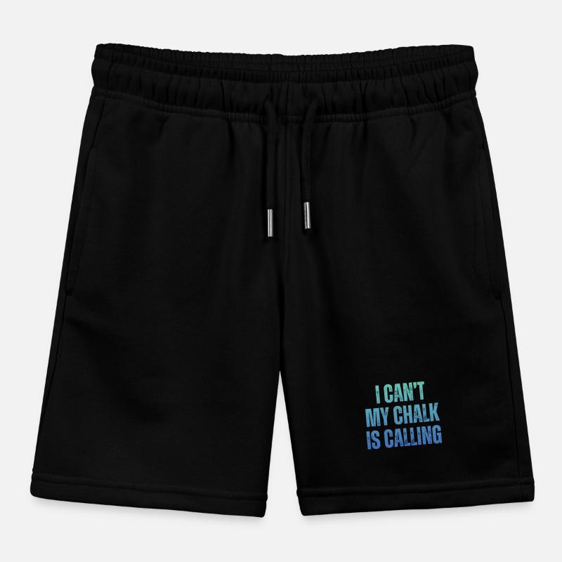 I Cant My Chalk Is Calling Boulderer Kinder Organic Joggingshorts Mini Bolter von Stanley/Stella