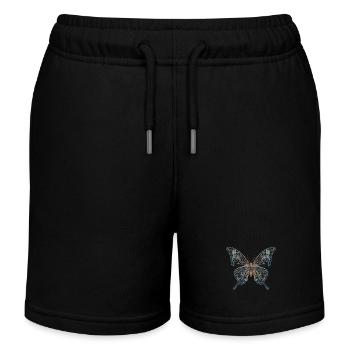 Butterfly Code : Cyber beauté de la nature et - Short de jogging enfant bio Stanley/Stella - noir - Devant