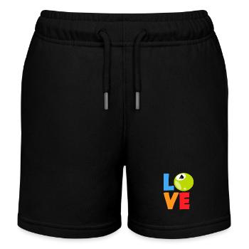 Lebe Deine Bingo Liebe Heute - Kinder Organic Joggingshorts Mini Bolter von Stanley/Stella - Schwarz - Vorne