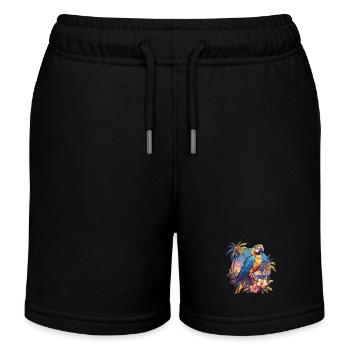 Perroquet Perroquet Perroquet - Short de jogging enfant bio Stanley/Stella - noir - Devant