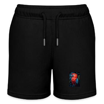 Perroquet Perroquet Perroquet - Short de jogging enfant bio Stanley/Stella - noir - Devant