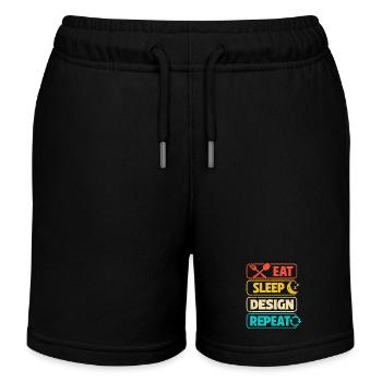 Architecte - Short de jogging enfant bio Stanley/Stella - noir - Devant