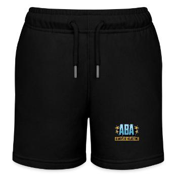 Behavioral Therapist ABA Always Be Psychologist - Kids Organic Sweat Shorts by Stanley/Stella - black - Front