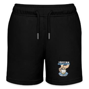 TÖPFERN ES STECKT IN DIR - Kinder Organic Joggingshorts Mini Bolter von Stanley/Stella - Schwarz - Vorne