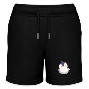 Pingouins Pingouin - Short de jogging enfant bio Stanley/Stella - noir - Devant