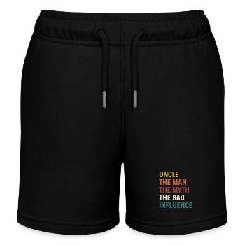 Uncle The Man The Myth The Bad Influence - Kinder Organic Joggingshorts Mini Bolter von Stanley/Stella - Schwarz - Vorne