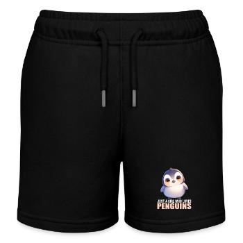 Pingouins Pingouin - Short de jogging enfant bio Stanley/Stella - noir - Devant