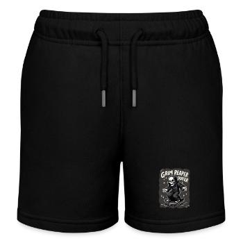 Skateboarding Sensenmann – Grim Reaper Style - Kinder Organic Joggingshorts Mini Bolter von Stanley/Stella - Schwarz - Vorne