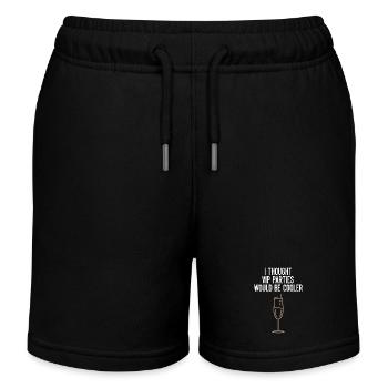 Je pensais que les soirées VIP seraient plus cool Ironie VIP - Short de jogging enfant bio Stanley/Stella - noir - Devant