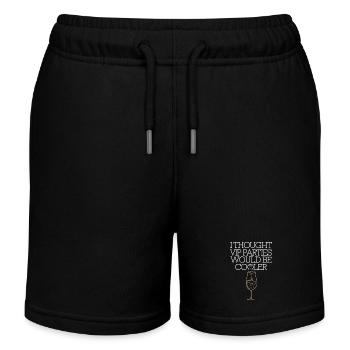 Je pensais que les soirées VIP seraient plus cool Ironie VIP - Short de jogging enfant bio Stanley/Stella - noir - Devant