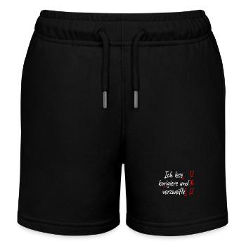 Deutschlehrer Ich Korrigiere Und Verzweifle Lehrer - Kinder Organic Joggingshorts Mini Bolter von Stanley/Stella - Schwarz - Vorne