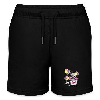 Chauve-souris Bébé Naissance Anniversaire Enfants Enfant Oeuf - Short de jogging enfant bio Stanley/Stella - noir - Devant