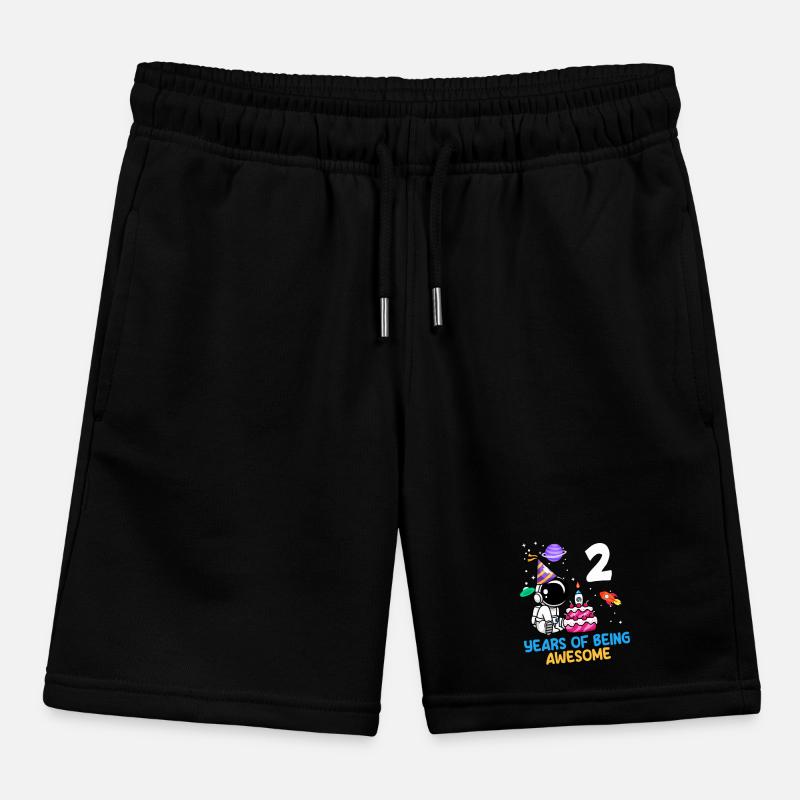 Deux ans d’aventure spatiale Joie Anniversaire Short de jogging enfant bio Stanley/Stella