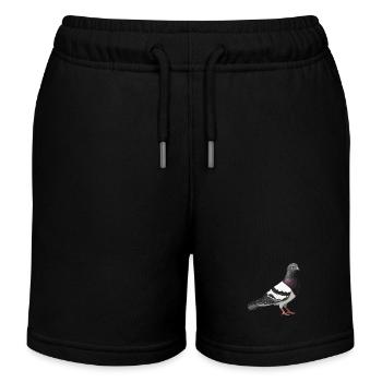 Tauben Taube - Kinder Organic Joggingshorts Mini Bolter von Stanley/Stella - Schwarz - Vorne