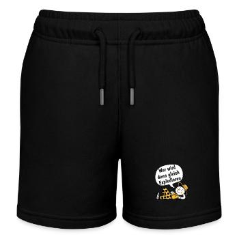 Wer wird den gleich Explodieren - Kinder Organic Joggingshorts Mini Bolter von Stanley/Stella - Schwarz - Vorne