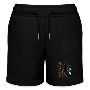 ROCK IT - Kids Organic Sweat Shorts by Stanley/Stella - black - Front