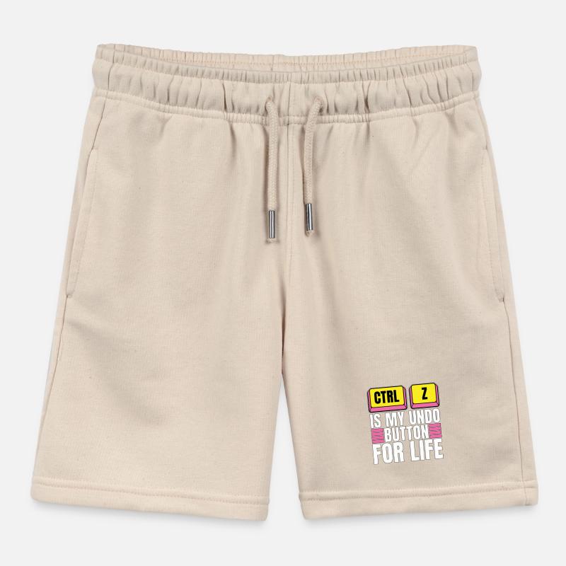 Codeur Ctrl + Z est mon bouton d’annulation Développeur Web Short de jogging enfant bio Stanley/Stella