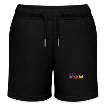 Norder Skyline Bunt Stadtbild Norden - Kinder Organic Joggingshorts Mini Bolter von Stanley/Stella - Schwarz - Vorne