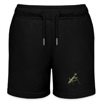 Praying mantises Praying mantis - Kids Organic Sweat Shorts by Stanley/Stella - black - Front