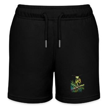 Praying mantises Praying mantis - Kids Organic Sweat Shorts by Stanley/Stella - black - Front